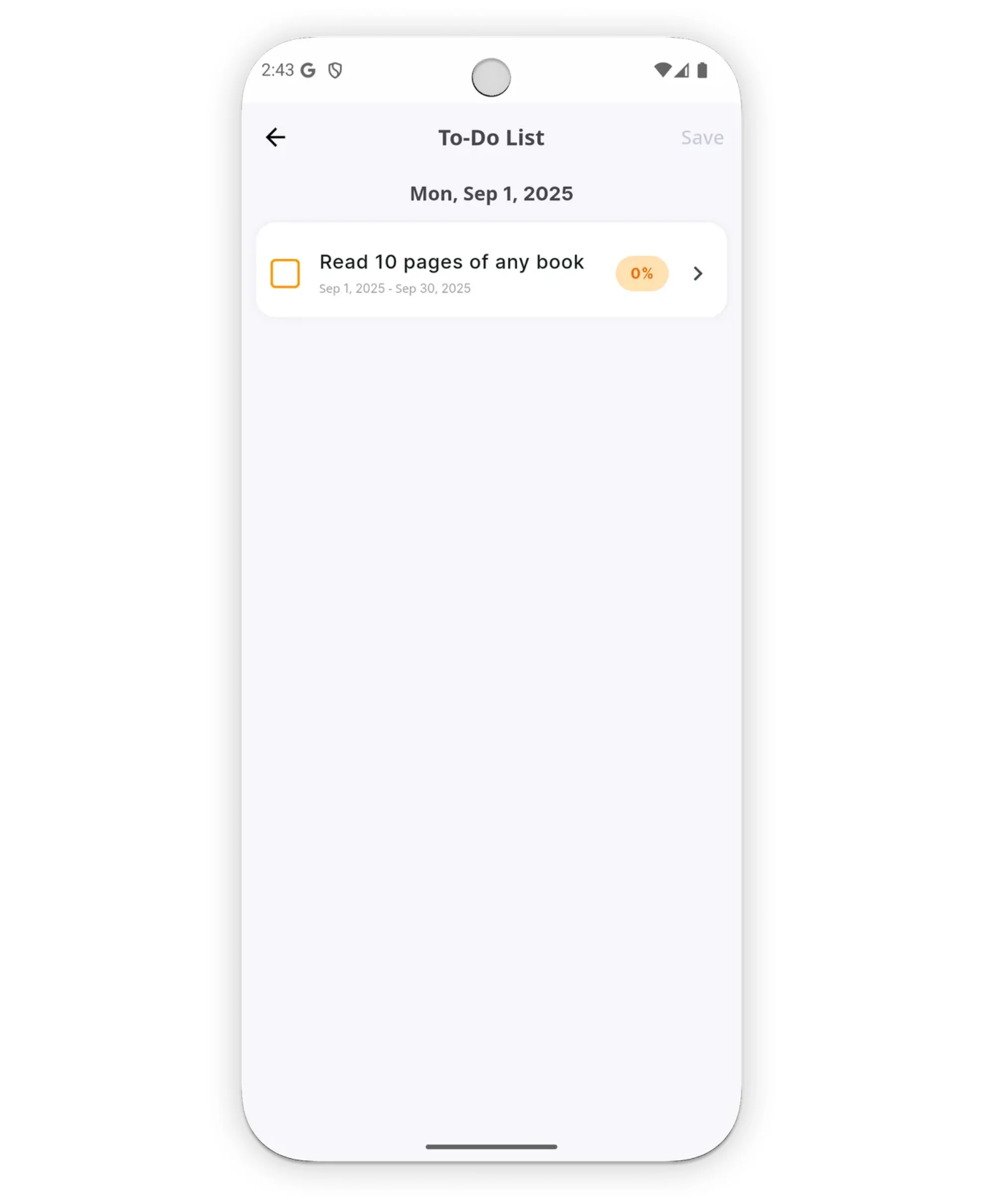 To-do list with checkbox for auto-scoring 100 points